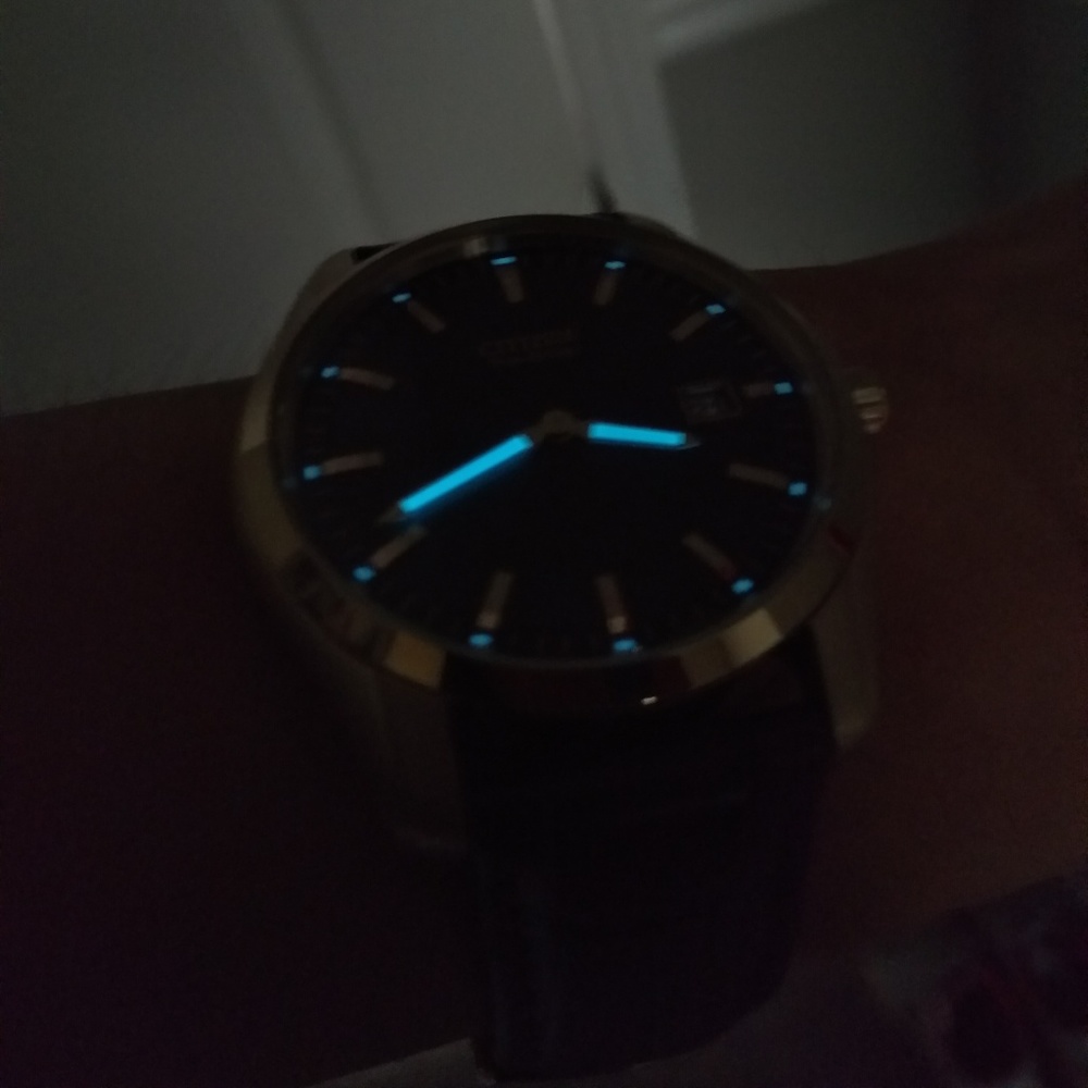 Citizen Eco-Drive watch with brown, alligator band - Picture 2 of 8